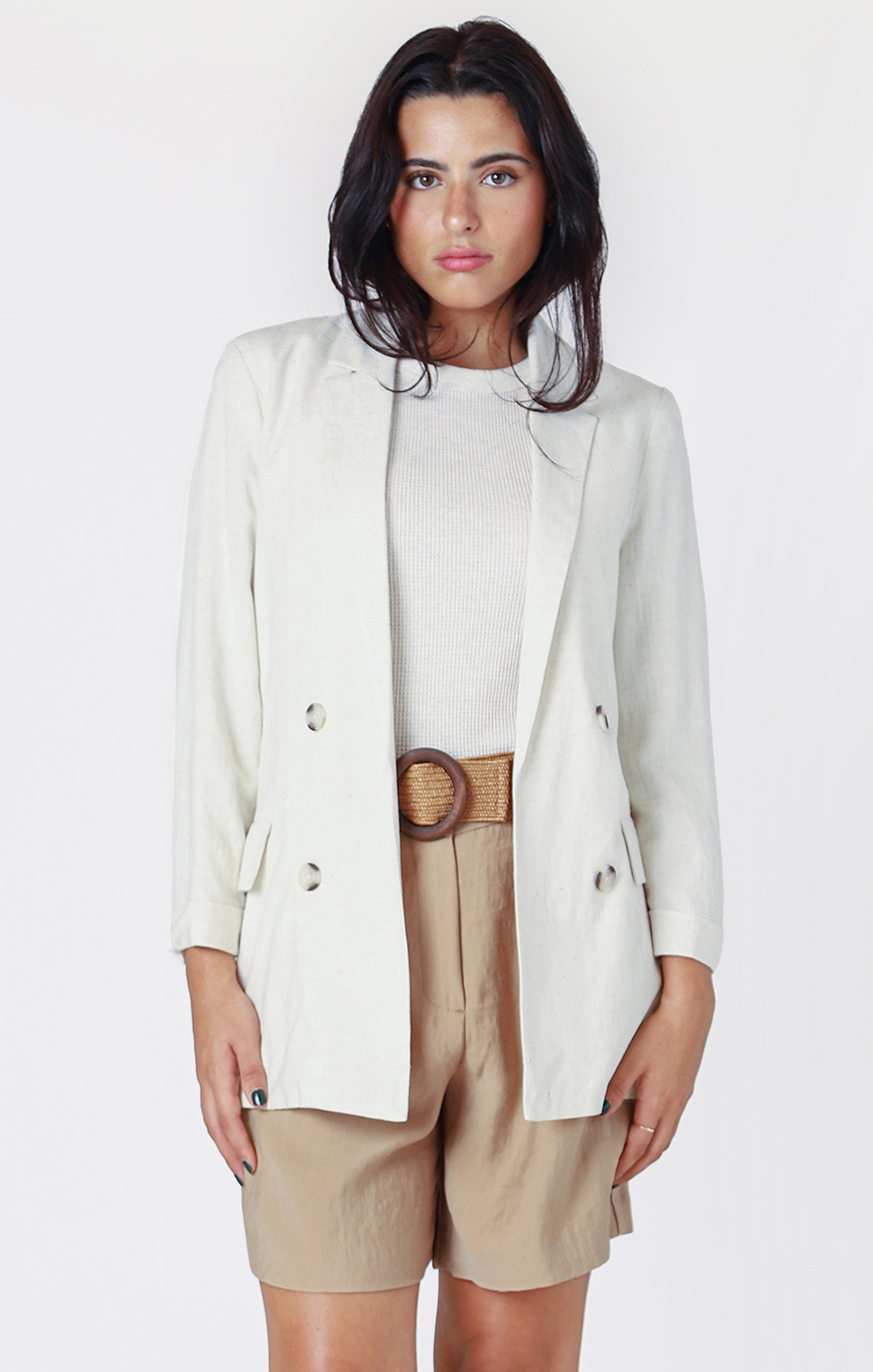 Open Linen Blazer