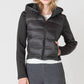 Mixed Fabric Puffer Jacket