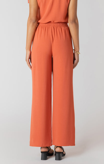 High Waist Wide Leg Pants - Copper