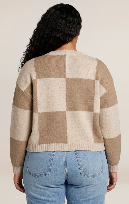 Curvy Colorblock Cardigan