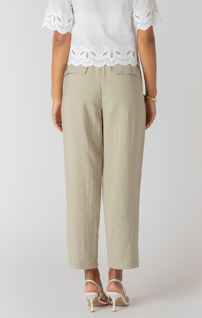 Straight Leg Casual Pant - Light Sage
