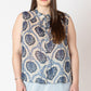 Dex Blue Medallion Blouse