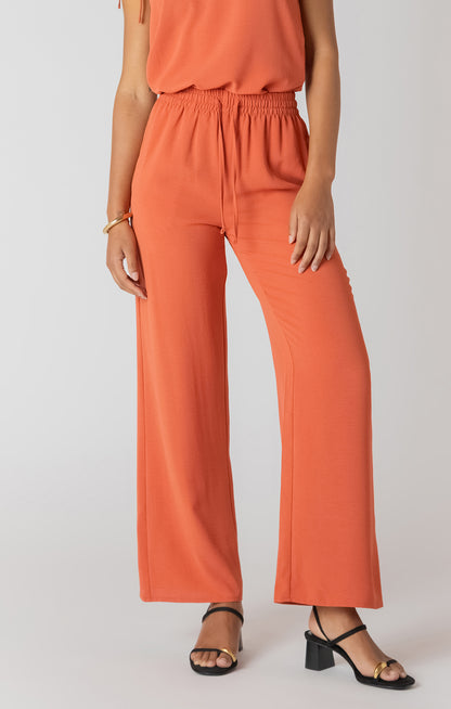 High Waist Wide Leg Pants - Copper
