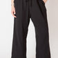 Curvy Elastic Waist Textured Pant