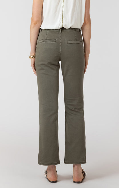 Relaxed Stretch Twill Pant - Army Green