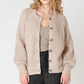 Crewneck Textured Cardigan