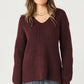 Dex Long Sleeve Textured Tunic Sweater