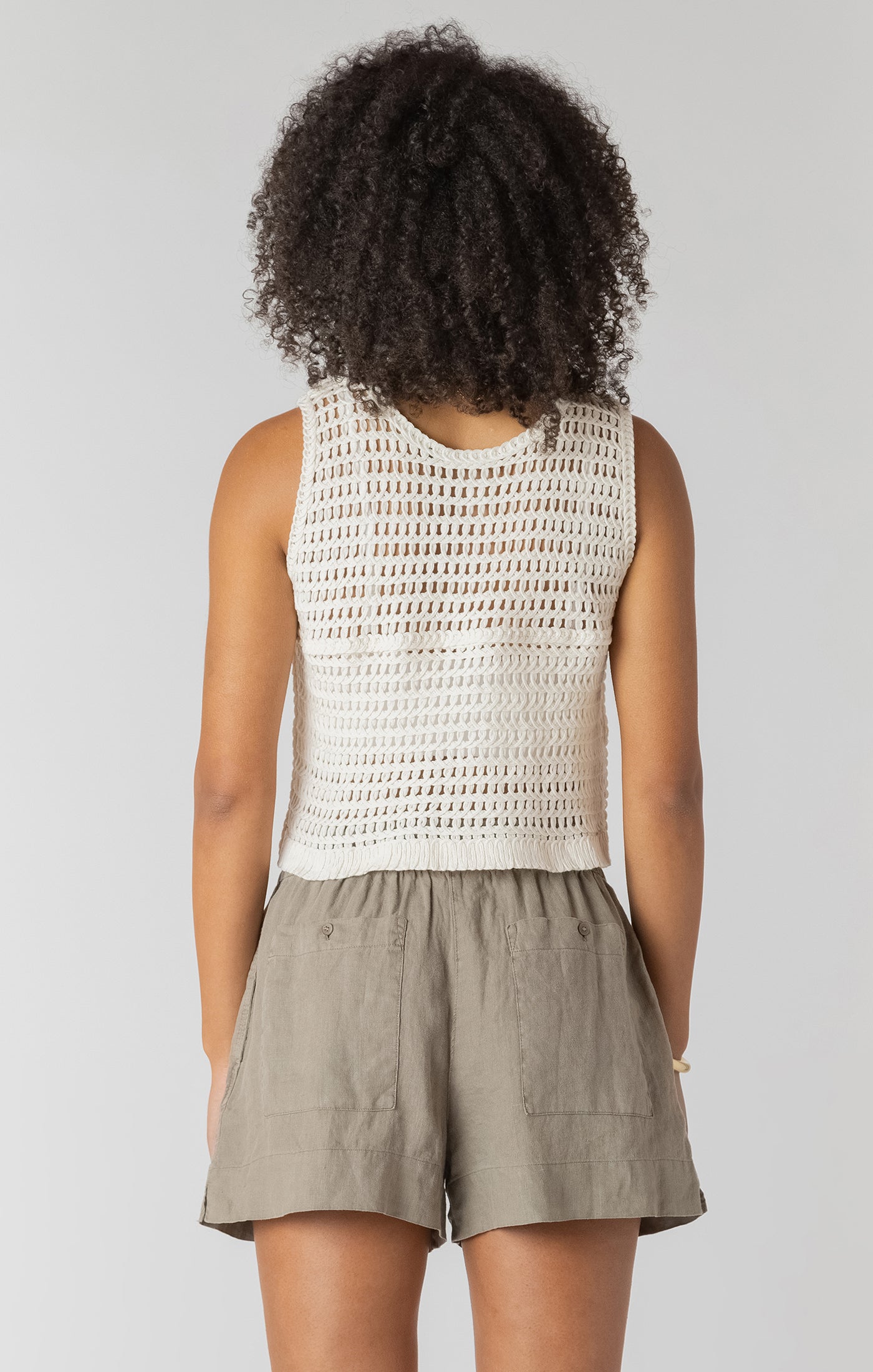 Crochet Buttoned Vest