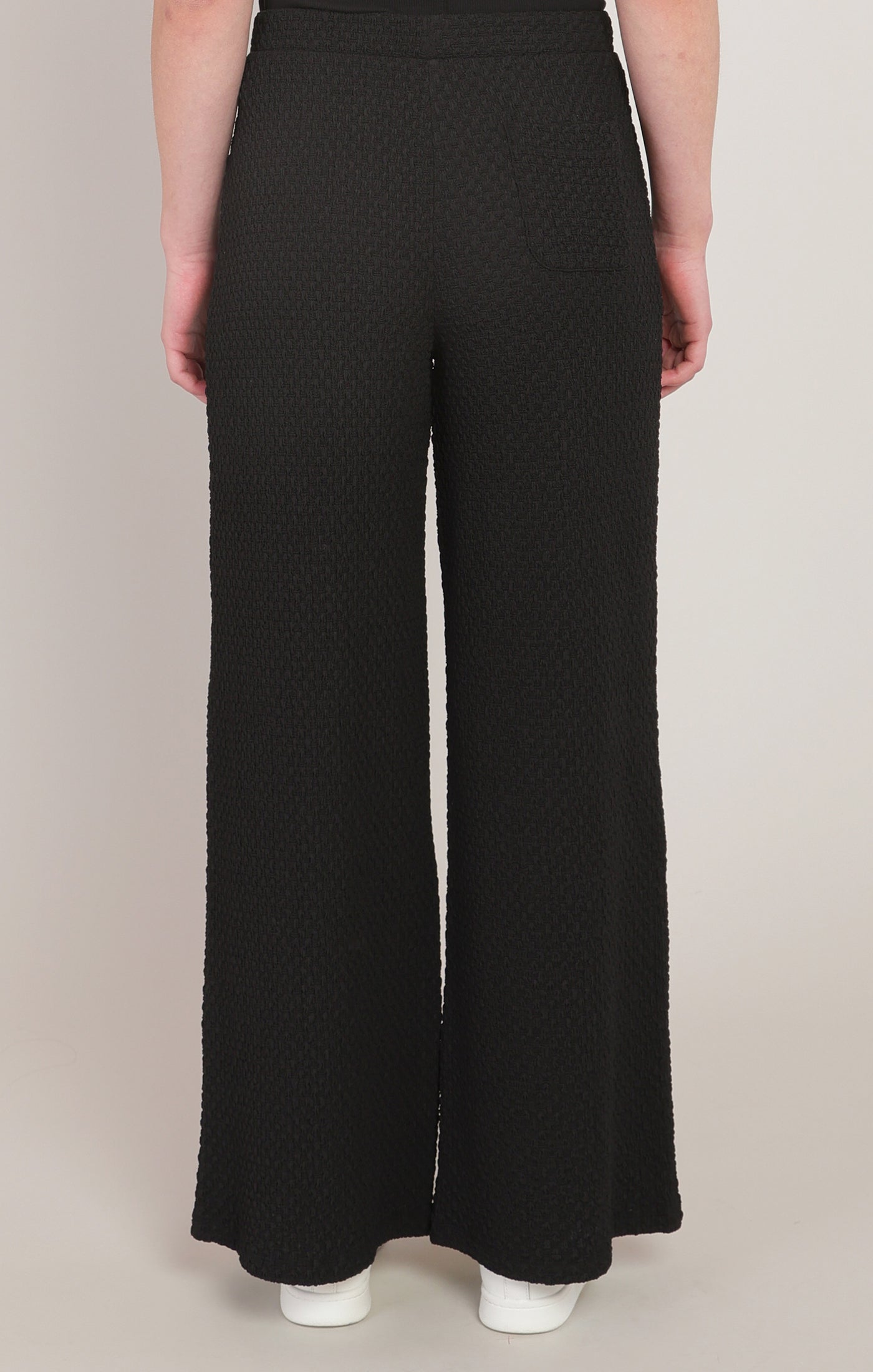Textured Wide Leg Pant