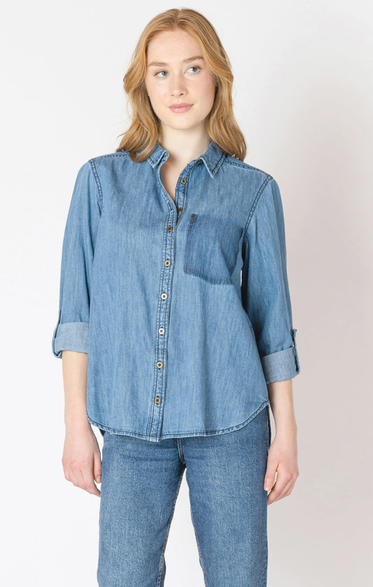 Washed Pocket Denim Shirt